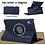 Ntech Hoes Geschikt voor Samsung Galaxy S11– 360° draaibaar tablethoes Donker Blauw - Tablet Hoes Draaibaar Cover Case