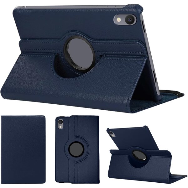 Ntech Hoes Geschikt voor Samsung Galaxy S11– 360° draaibaar tablethoes Donker Blauw - Tablet Hoes Draaibaar Cover Case
