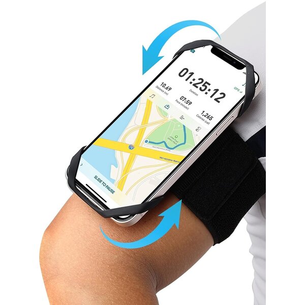 Ntech Ntech - Hardloop Telefoonhouder - Hardloopband armband 360 Graden Rotatable Telefoonhouder - Geschikt voor Samsung A57 / A37 / A36 / A56 / A55 / A35 / A17 / A27 / A26 / A16 / A54 / A53 / A14 / A15 / S24 / S23 / S23 FE