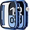 Ntech Screen Protector - Hoesje Blauw Geschikt voor Apple Watch Series 10 & Series 11 - 46mm Beschermmend Hoesje Full Cover Hard Case