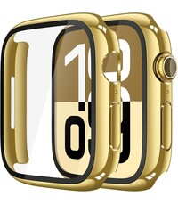 Ntech Screen Protector - Hoesje Goud Geschikt voor Apple Watch Series