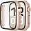 Ntech Screen Protector - Hoesje Rose Goud Geschikt voor Apple Watch Series 10 & Series 11 - 46mm Beschermmend Hoesje Full Cover Hard Case