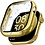 Ntech Screen Protector - Hoesje Goud 42mm Geschikt voor Apple Watch Series 10 & Series 11 - 42mm Beschermmend Hoesje Full Cover Hard Case