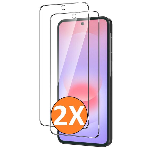 Ntech Screenprotector Geschikt voor Samsung Galaxy A27/A37/A57/S24 FE 5G - Beschermglas - gehard glas – tempered glass - 2 Stuks