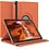 Ntech Hoes geschikt voor iPad A16 hoes 11th Generation 11 Inch 2025 Oranje / iPad 2022 (10.9) 10e generatie draaibare bookcase 360° Case