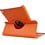 Ntech Hoes geschikt voor iPad A16 hoes 11th Generation 11 Inch 2025 Oranje / iPad 2022 (10.9) 10e generatie draaibare bookcase 360° Case