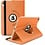 Ntech Hoes geschikt voor iPad A16 hoes 11th Generation 11 Inch 2025 Oranje / iPad 2022 (10.9) 10e generatie draaibare bookcase 360° Case
