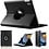 Ntech Hoes geschikt voor iPad A16 hoes 11th Generation 11 Inch 2025 Oranje / iPad 2022 (10.9) 10e generatie draaibare bookcase 360° Case