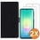 Ntech Hoesje geschikt voor Samsung Galaxy A27 5G Hoesje Zwart met Pasjeshouder + 2x Screenprotector Tempered Glass – Schokbestendige Wallet Telefoonhoes