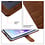 Ntech Hoesje geschikt voor Samsung Galaxy A27 5G Hoesje Bruin met Pasjeshouder + 2x Screenprotector Tempered Glass – Schokbestendige Wallet Telefoonhoes