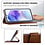Ntech Hoesje geschikt voor Samsung Galaxy A27 5G Hoesje Bruin met Pasjeshouder + 2x Screenprotector Tempered Glass – Schokbestendige Wallet Telefoonhoes