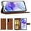 Ntech Hoesje geschikt voor Samsung Galaxy A27 5G Hoesje Bruin met Pasjeshouder + 2x Screenprotector Tempered Glass – Schokbestendige Wallet Telefoonhoes