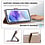 Ntech Hoesje geschikt voor Samsung Galaxy A27 5G Hoesje Goud met Pasjeshouder + 2x Screenprotector Tempered Glass – Schokbestendige Wallet Telefoonhoes