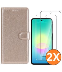 Ntech Hoesje geschikt voor Samsung Galaxy A27 5G Hoesje Goud
