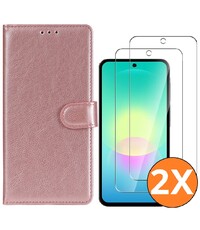 Ntech Hoesje geschikt voor Samsung Galaxy A27 5G Hoesje Rose Goud