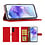Ntech Hoesje geschikt voor Samsung Galaxy A27 5G Hoesje Rood met Pasjeshouder + 2x Screenprotector Tempered Glass – Schokbestendige Wallet Telefoonhoes