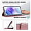 Ntech Hoesje geschikt voor Samsung Galaxy A27 Hoesje Rose Goud Bookcase – Ntech Wallet Case met Pasjeshouder & Magneetsluiting Beschermhoes – Schokbestermende Flip Cover