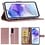 Ntech Hoesje geschikt voor Samsung Galaxy A27 Hoesje Rose Goud Bookcase – Ntech Wallet Case met Pasjeshouder & Magneetsluiting Beschermhoes – Schokbestermende Flip Cover