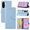 Ntech Hoesje geschikt voor Samsung Galaxy A27 Hoesje Blauw Bookcase – Ntech Wallet Case met Pasjeshouder & Magneetsluiting Beschermhoes – Schokbestermende Flip Cover