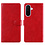 Ntech Hoesje geschikt voor Samsung Galaxy A27 Hoesje Rood Bookcase – Ntech Wallet Case met Pasjeshouder & Magneetsluiting Beschermhoes – Schokbestermende Flip Cover