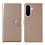 Ntech Hoesje geschikt voor Samsung Galaxy A27 Hoesje Goud Bookcase – Ntech Wallet Case met Pasjeshouder & Magneetsluiting Beschermhoes – Schokbestermende Flip Cover