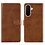 Ntech Hoesje geschikt voor Samsung Galaxy A27 Hoesje Bruin Bookcase – Ntech Wallet Case met Pasjeshouder & Magneetsluiting Beschermhoes – Schokbestermende Flip Cover