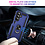Ntech Hoesje Geschikt voor Samsung Galaxy A27 Hoesje – Blauw Hybride Armor Anti-Shock Hoes met Draaibare Ringhouder – Inclusief 2x Screenprotector