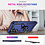 Ntech Hoesje Geschikt voor Samsung Galaxy A27 Hoesje – Blauw Hybride Armor Anti-Shock Hoes met Draaibare Ringhouder – Inclusief 2x Screenprotector