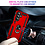 Ntech Hoesje Geschikt voor Samsung Galaxy A27 Hoesje – Rood Hybride Armor Anti-Shock Hoes met Draaibare Ringhouder – Inclusief 2x Screenprotector