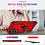 Ntech Hoesje Geschikt voor Samsung Galaxy A27 Hoesje – Rood Hybride Armor Anti-Shock Hoes met Draaibare Ringhouder – Inclusief 2x Screenprotector