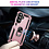 Ntech Hoesje Geschikt voor Samsung Galaxy A27 Hoesje – Rose Goud Hybride Armor Anti-Shock Hoes met Draaibare Ringhouder – Inclusief 2x Screenprotector