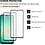 Ntech Full Cover Screenprotector geschikt voor Samsung Galaxy A27 / A17 / A26 5G Zwart 2pack | Volledige Beschermglas Tempered Glass | Samsung Galaxy A27 5G Screenprotector