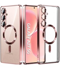Ntech Hoesje Geschikt voor Samsung Galaxy A27 Hoesje Rose Goud