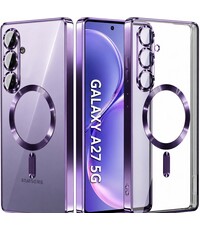 Ntech Hoesje Geschikt voor Samsung Galaxy A27 Hoesje Paars