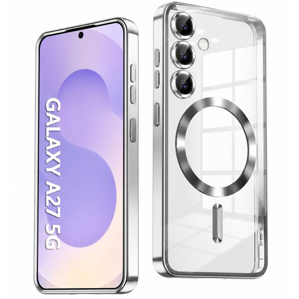 Ntech Hoesje Geschikt voor Samsung Galaxy A27 Hoesje Zliver - Geschikt voor MagSafe – Siliconen Back Cover – Schokbestendig - Telefoonhoesje – Dunne Beschermhoes