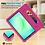 Ntech Tablet Hoes voor Samsung Galaxy Tab A11 / Tab A9 8.7 Inch – Kidsproof Kinderhoes met Handvat – Schokbestendige Beschermhoes – Roze - Ntech