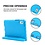 Ntech Tablet Hoes voor Samsung Galaxy Tab A11 Plus / Tab A9 Plus Hoes Blauw – Kidsproof Kinderhoes met Handvat – Schokbestendige Beschermhoes - Ntech