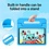 Ntech Tablet Hoes voor Samsung Galaxy Tab A11 Plus / Tab A9 Plus Hoes Oranje – Kidsproof Kinderhoes met Handvat – Schokbestendige Beschermhoes - Ntech