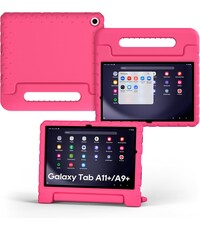 Ntech Tablet Hoes voor Samsung Galaxy Tab A11 Plus / Tab A9 Plus Hoes Roze