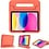 Ntech Hoes geschikt voor iPad 2021 Kinderen Oranje - Hoes geschikt voor iPad 10.2 (2019) kinderen Hoes - Hoes geschikt voor iPad 10.2 (2020) Hoes Kidsproof Backcover met handvat - Ntech