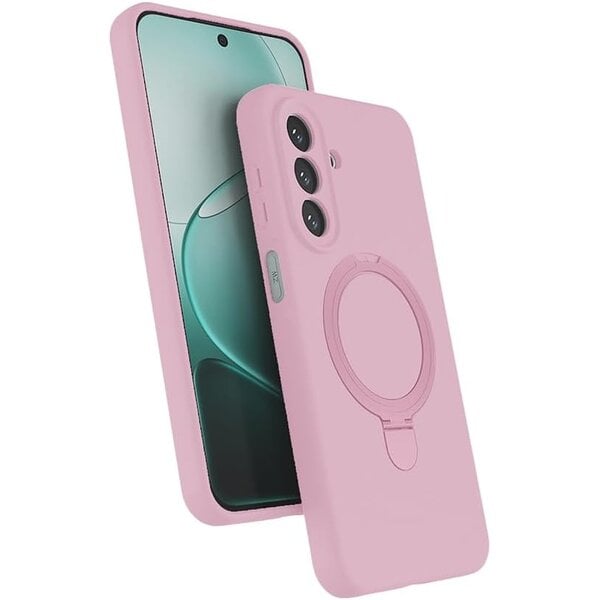 Ntech Hoesje Geschikt voor Samsung Galaxy A27 Hoesje – Licht Roze – Zachte Siliconen Backcover met Ring – MagSafe Geschikt – Slim & Beschermend