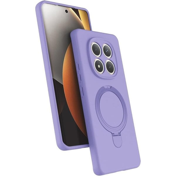 Ntech Hoesje Geschikt voor Xiaomi Redmi Note 15 4G / 5G Hoesje – Lila – Zachte Siliconen Backcover met Ring – MagSafe Geschikt – Slim & Beschermend