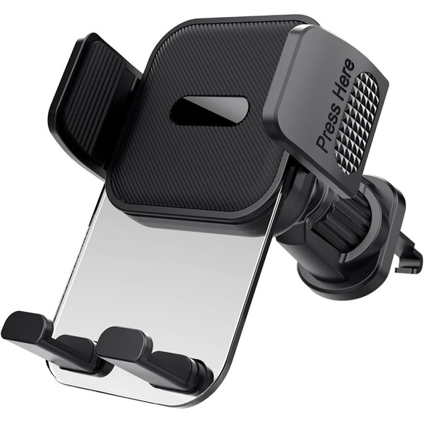 Ntech Ntech Telefoonhouder Auto Luchtrooster – Universele GSM Houder met Extra Sterke Klem – Voor Grote Smartphones 4-7 Inch – 360° Draaibaar – iPhone & Android – Handsfree