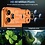 Ntech  Camera Lens Screen Protector Oranje Geschikt voor iPhone 17 Pro Max Camera Lens Protector - Matte Metal Plate Full Coverage