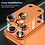 Ntech  Camera Lens Screen Protector Oranje Geschikt voor iPhone 17 Pro Max Camera Lens Protector - Matte Metal Plate Full Coverage