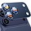 Ntech  Camera Lens Screen Protector Navy Geschikt voor iPhone 17 Pro Max Camera Lens Protector - Matte Metal Plate Full Coverage
