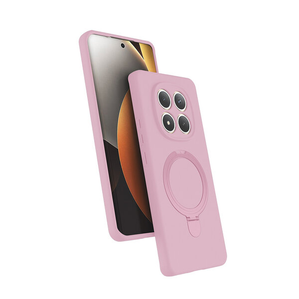 Ntech Hoesje Geschikt voor Xiaomi Redmi Note 15 Pro 4G Hoesje Roze – Zachte Siliconen Backcover met Ring – MagSafe Geschikt – Slim & Beschermend