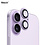 Ntech  Camera Lens Screen Protector Paars Geschikt voor iPhone 17 Camera Lens Protector - Matte Metal Plate Full Coverage