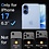 Ntech  Camera Lens Screen Protector Blauw Geschikt voor iPhone 17 Camera Lens Protector - Matte Metal Plate Full Coverage