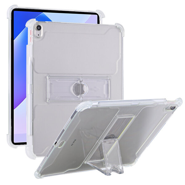 Ntech Hoes geschikt voor iPad Air 13 Hoes M4 (2026) / M3 (2025) / M2 (2024) – Transparant – Slim & Lichtgewicht – Kickstand – Pencil Houder – Beschermende Back Cover – Ntech